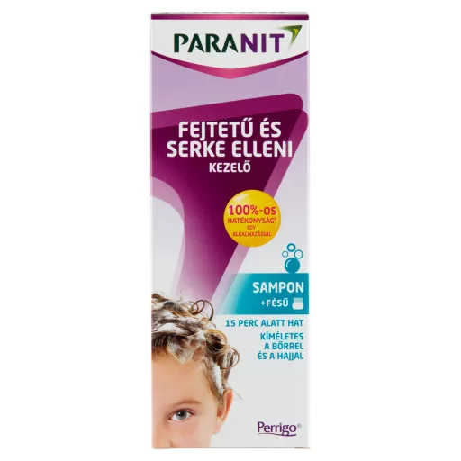 Paranit Tetű- és serkeirtó sampon 200 ml + fésű