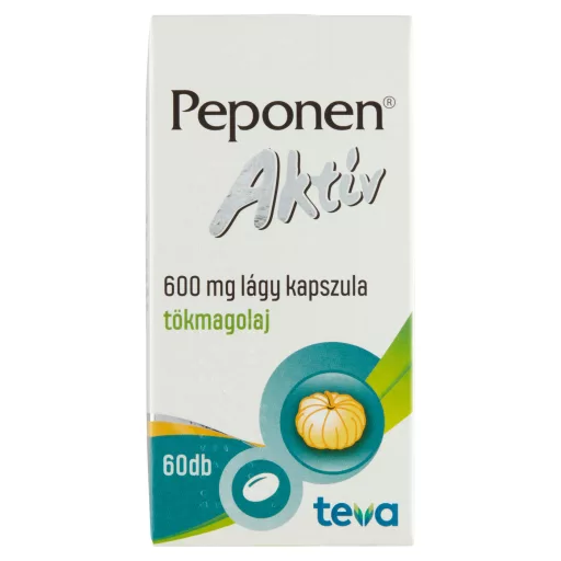 Peponen aktív 600 mg lágy kapszula 60 db
