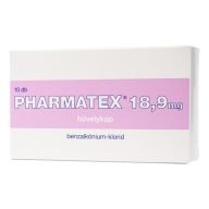 Pharmatex 18,9 mg hüvelykúp 10 db