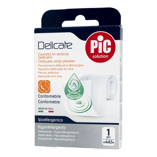 PiC Delicate antibakteriális sebtapasz vágható 6 cm x 0,5 m