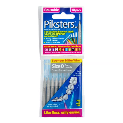 Piksters szürke fogközkefe Nr.0 10 db