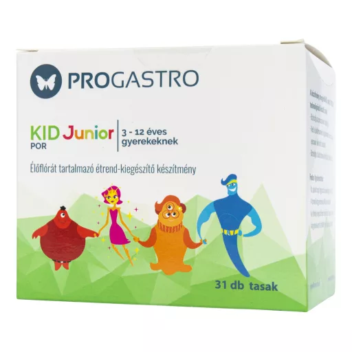 Progastro Kid Junior étrend-kiegészítő por 31 tasak