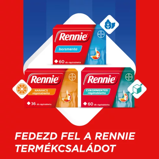 Rennie cukormentes rágótabletta 36 db