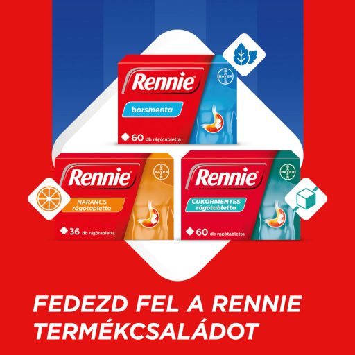 Rennie cukormentes rágótabletta 96 db