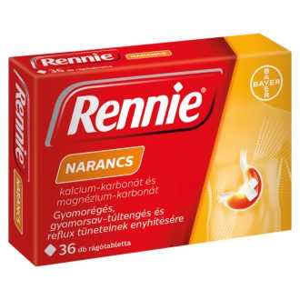 Rennie narancs ízű rágótabletta 36 db