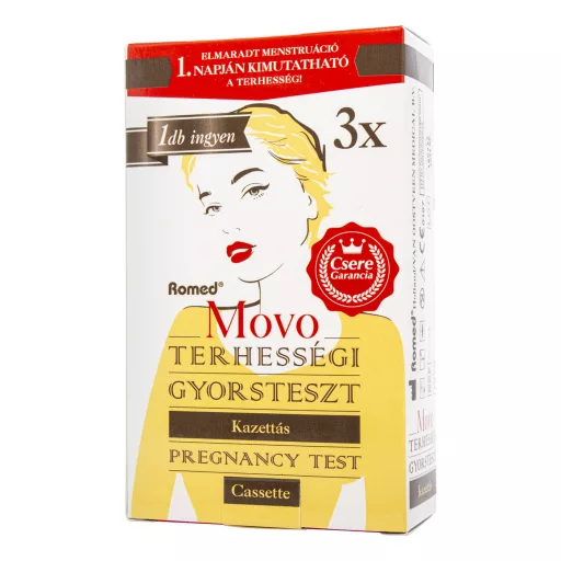 Movo Romed kazettás terhességi teszt 2+1 db