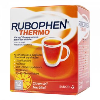 Rubophen Thermo 650 mg/10 mg granulátum belsőleges oldathoz 12 db tasakban