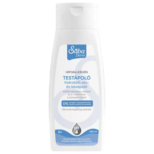 Sába Derm hipoallergén illatmentes testápoló 250 ml