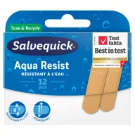 Salvequick Aqua Resist vízálló sebtapasz 12 db