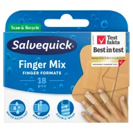 Salvequick Finger mix sebtapasz többféle méretben 18 db