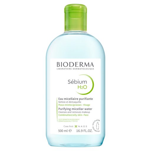 Bioderma Sébium H2O arc- és sminklemosó micellaoldat 500 ml