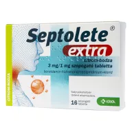   Septolete Extra 3 mg/1 mg szopogató tabletta citrom-bodza ízű 16 db