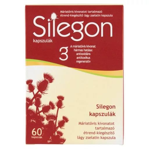 Silegon Máriatövis lecitinnel étrend-kiegészítő kemény kapszula 60 db