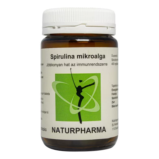 Naturpharma Spirulina 400 mg Mikroalga tabletta 120 db
