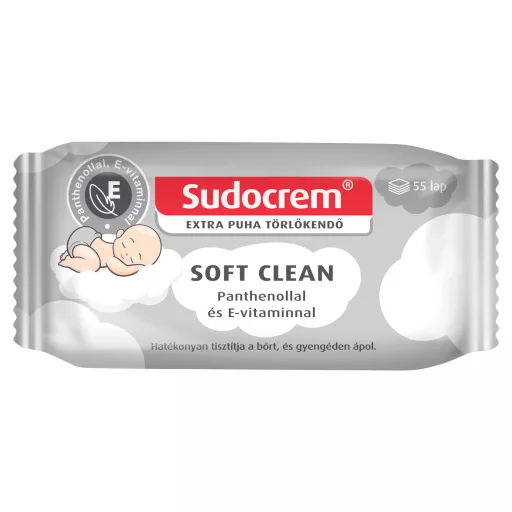 Sudocrem Soft Clean törlőkendő 55 db