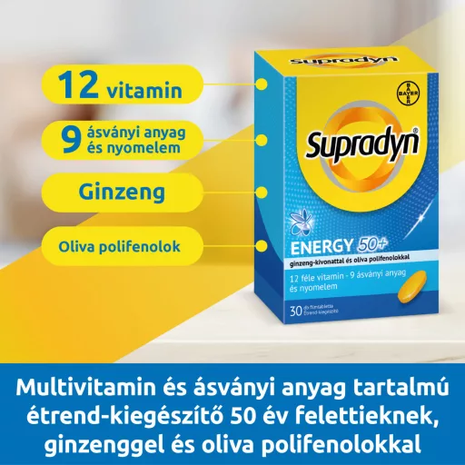 Supradyn Energia 50+ multivitamin filmtabletta 30 db
