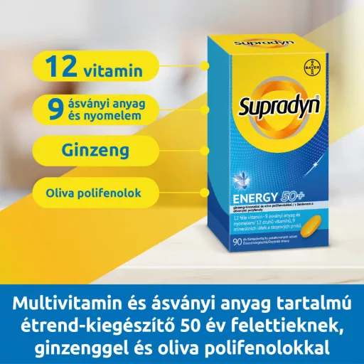 Supradyn Energia 50+ multivitamin filmtabletta 90 db