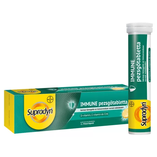 Supradyn Immune C- és D-vitamin + Cink pezsgőtabletta 15 db