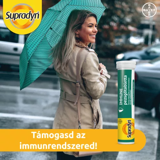 Supradyn Immune C- és D-vitamin + Cink pezsgőtabletta 15 db
