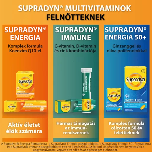 Supradyn Immune C- és D-vitamin + Cink pezsgőtabletta 15 db