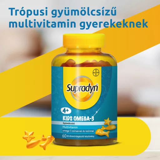 Supradyn Kids multivitamin Omega3 gumicukor 60 db