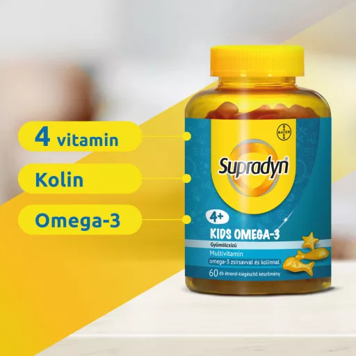 Supradyn Kids multivitamin Omega3 gumicukor 60 db