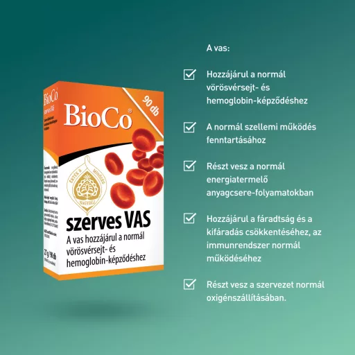 Bioco Szerves Vas tabletta 90 db