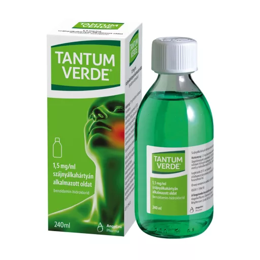 Tantum Verde 1,5 mg/ml szájnyálkahártyán alkalmazott oldat 240 ml üveg