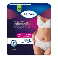 TENA Silhouette Normal inkontinencia fehérnemű fehér L 10 db