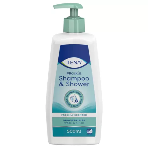 TENA ProSkin pumpás 2in1 tusfürdő és sampon 500 ml