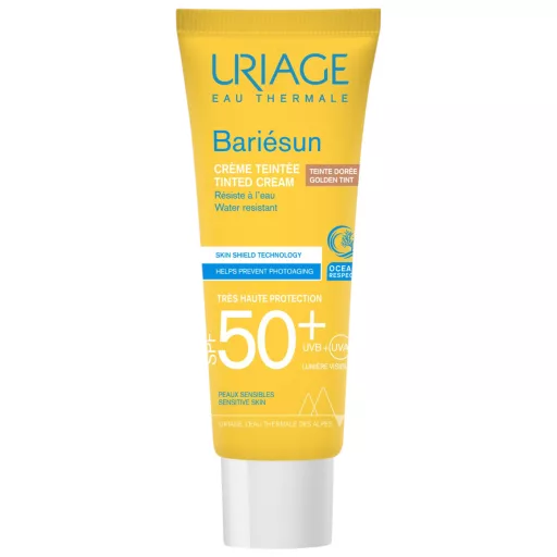 Uriage Bariésun F50 színezett arckrém sötét bőrre 50 ml