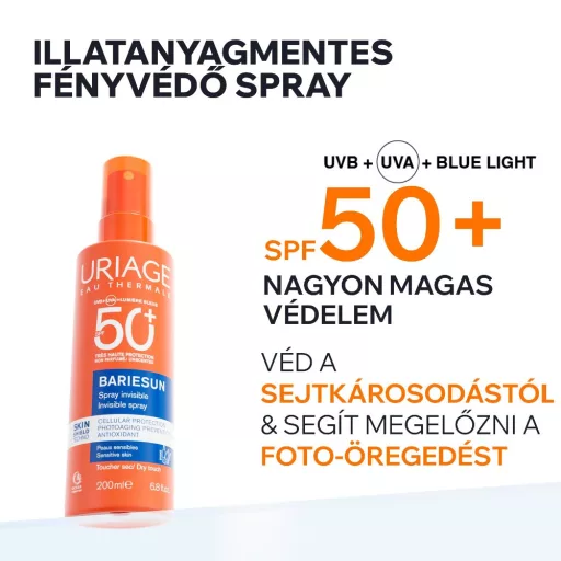 Uriage Bariésun SPF50 + illatmentes spray 200 ml