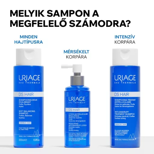 Uriage D.S. Hair kímélő sampon 200 ml