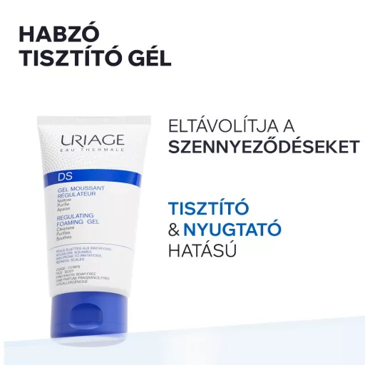 Uriage D.S. habzó gél seborrhoeás bőrre 150 ml