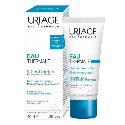 Uriage EAU Thermale Riche hidratáló arckrém száraz bőrre 40 ml