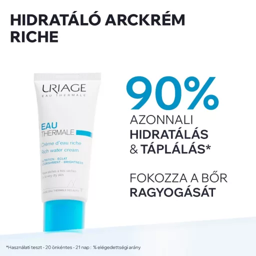 Uriage EAU Thermale Riche hidratáló arckrém száraz bőrre 40 ml