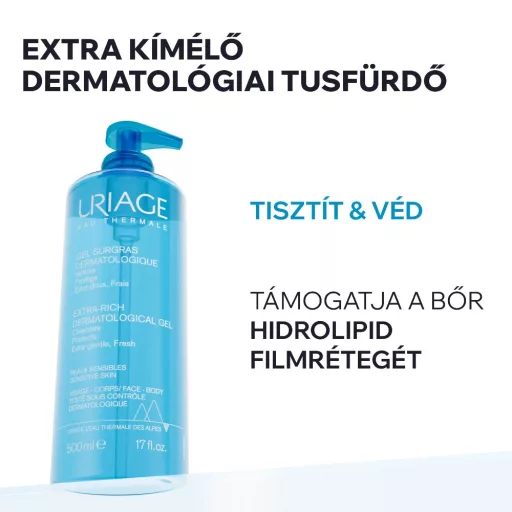 Uriage DERM-PHY tusfürdő gél 500 ml