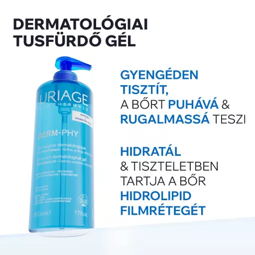 Uriage DERM-PHY tusfürdő gél 1000 ml