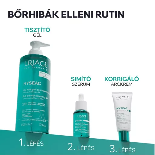 Uriage Hyséac bőrtisztítő habzó gél 500 ml