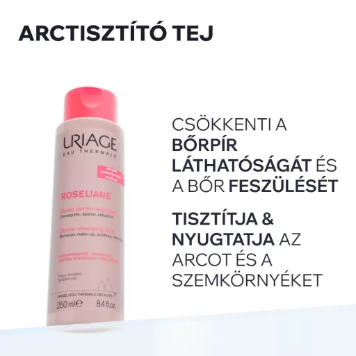 Uriage Roseliane Arctisztító tej érzékeny bőrre 250 ml