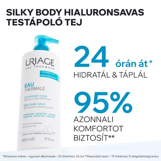 Uriage Silky Body hyaluronsavas testápoló tej 500 ml