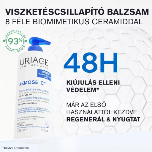 Uriage Xémose C8+ testápoló balzsam 500 ml