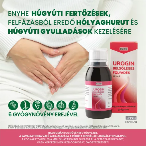 Urogin belsőleges folyadék 125 ml