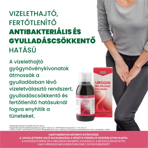 Urogin belsőleges folyadék 125 ml