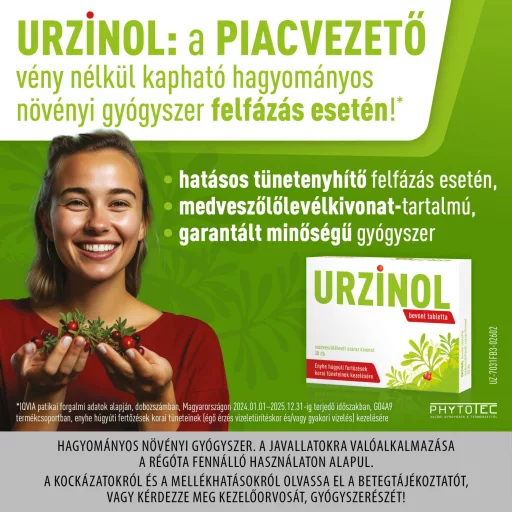 Urzinol bevont tabletta 30 db