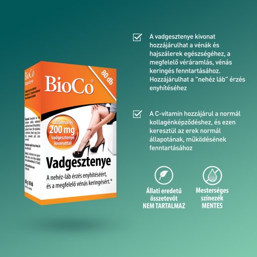 Bioco Vadgesztenye tabletta 80 db