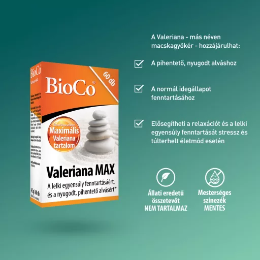 Bioco Valeriana Max tabletta 60 db