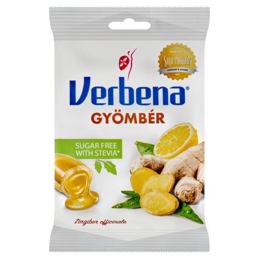 Verbena Sugar Free Gyömbér cukorka 60 g