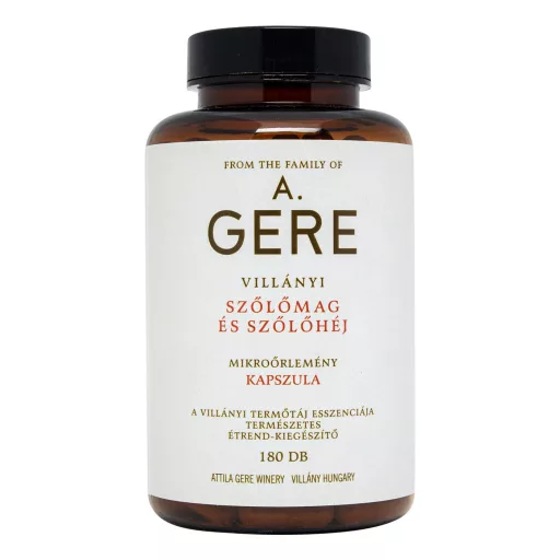 Gere szőlőmag és -héj mikroőrlemény kapszula 180 db