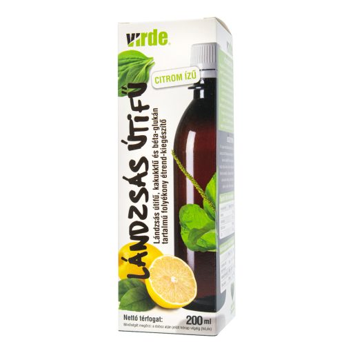 Verde Lándzsás Útifű kakukkfű és béta-glukán tartalmú folyékony étrend-kiegészítő 200 ml